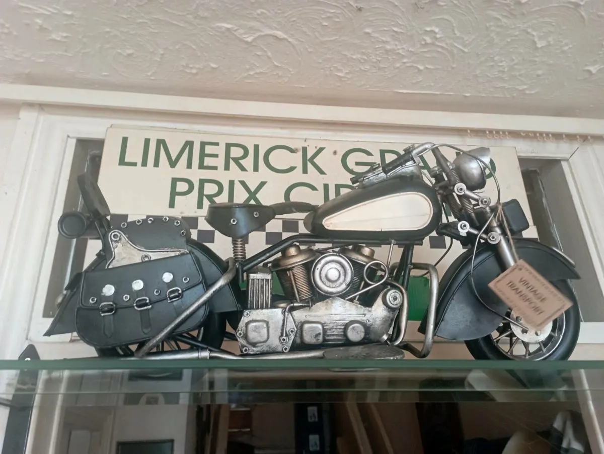 LARGE VINTAGE STEEL MOTORBIKE DECOR STYLE MODLE - Image 2