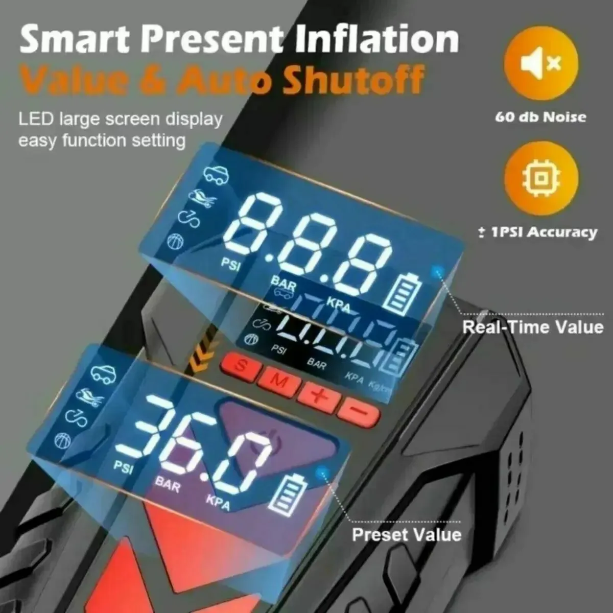 5-in-1 Car Jump Starter Digital Display Clamps - Image 3