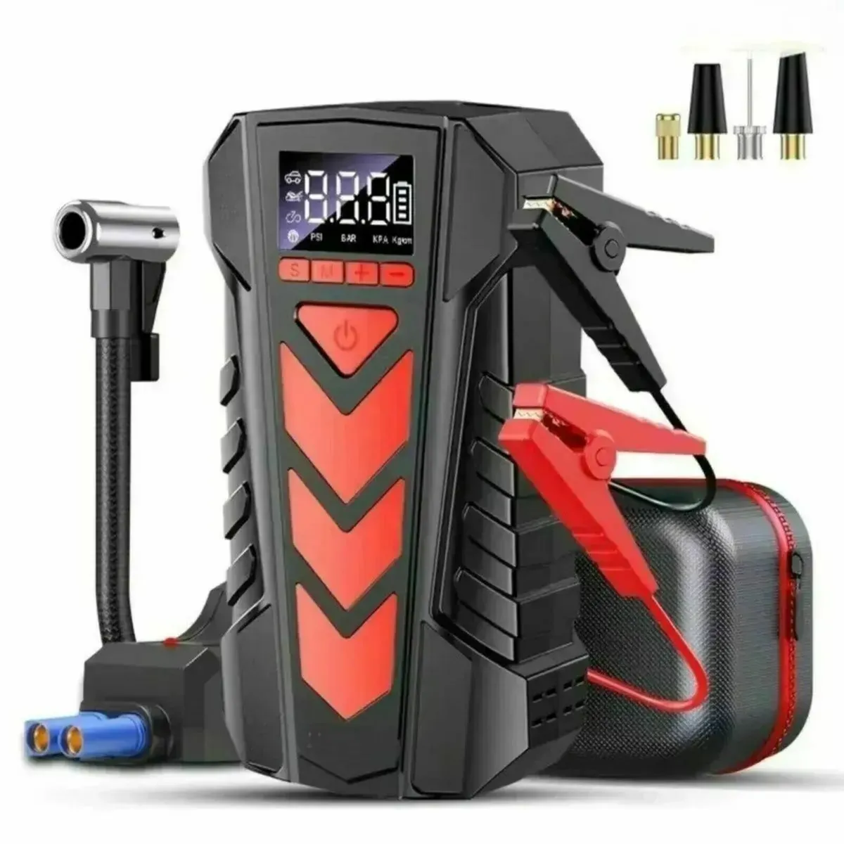 5-in-1 Car Jump Starter Digital Display Clamps - Image 1