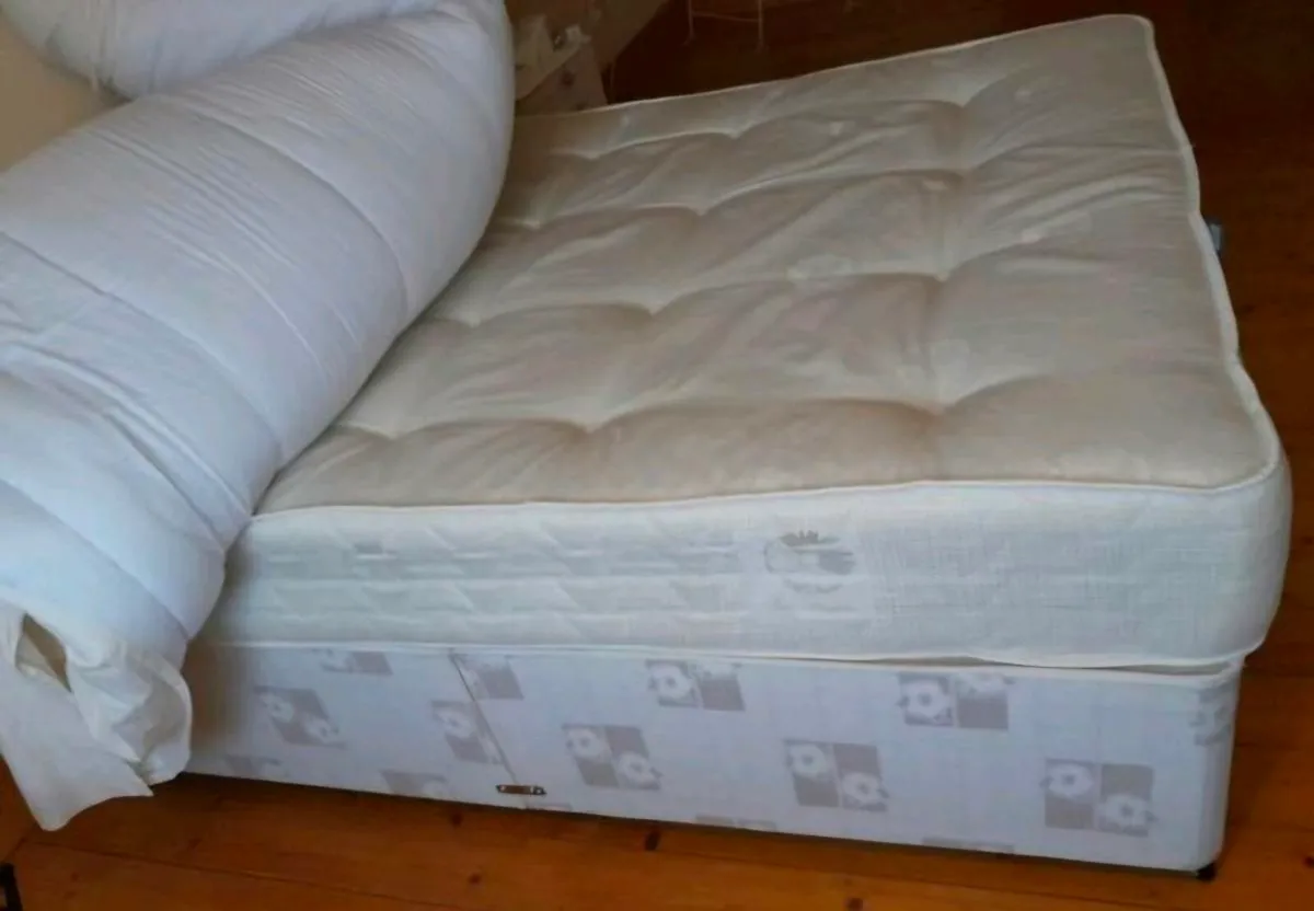 Double devan bed ( splits) & Memory foam mattress- - Image 2