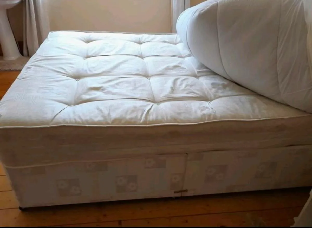 Double devan bed ( splits) & Memory foam mattress- - Image 3