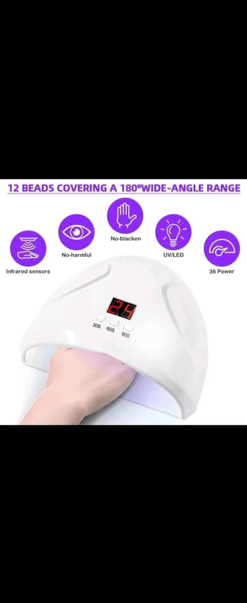UV led nail lamp dryer new - Image 3