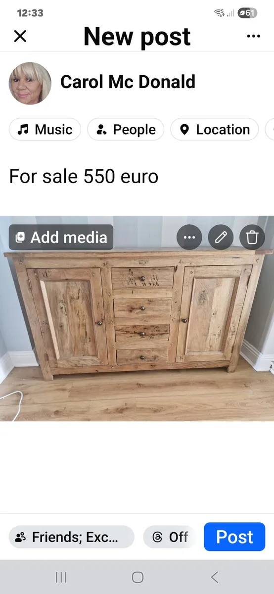 Wooden sideboard - Image 2