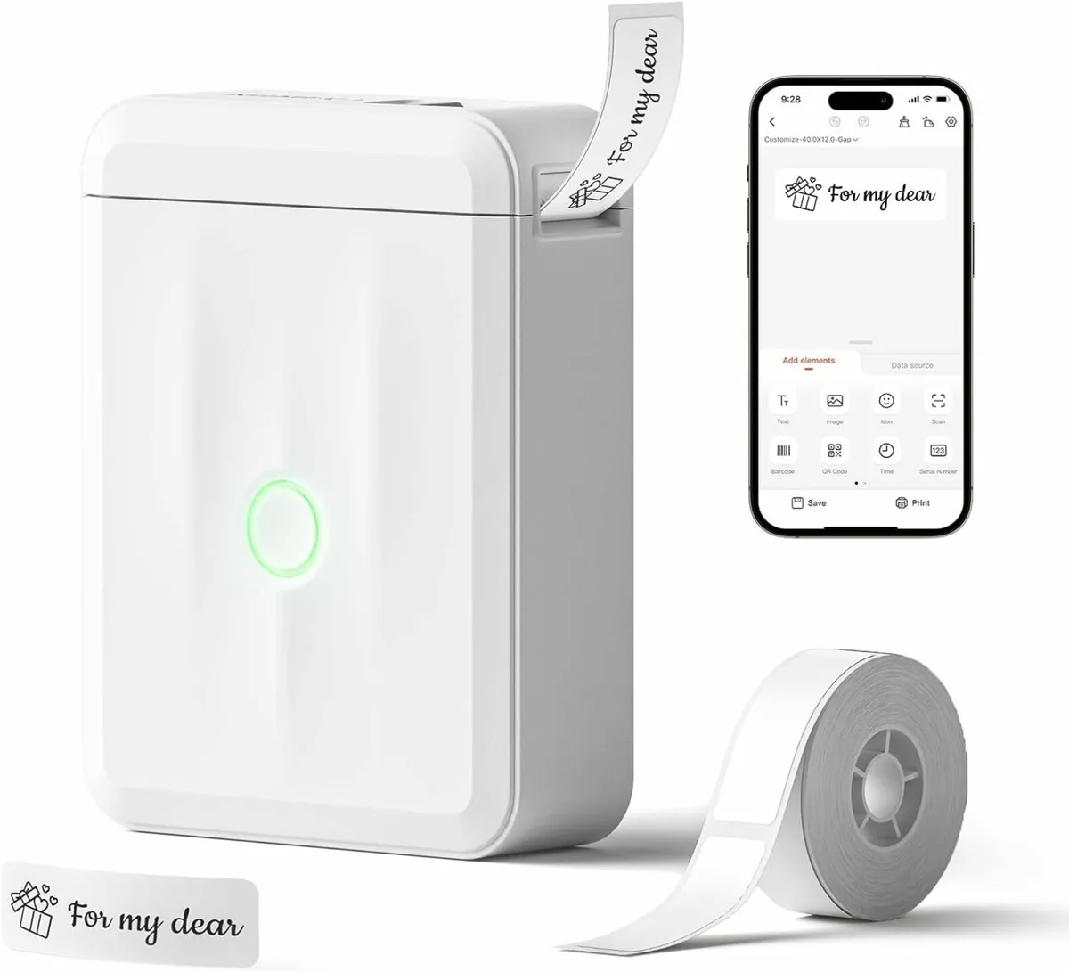 Label Maker Machine with Tape,D110 New Version Por - Image 2