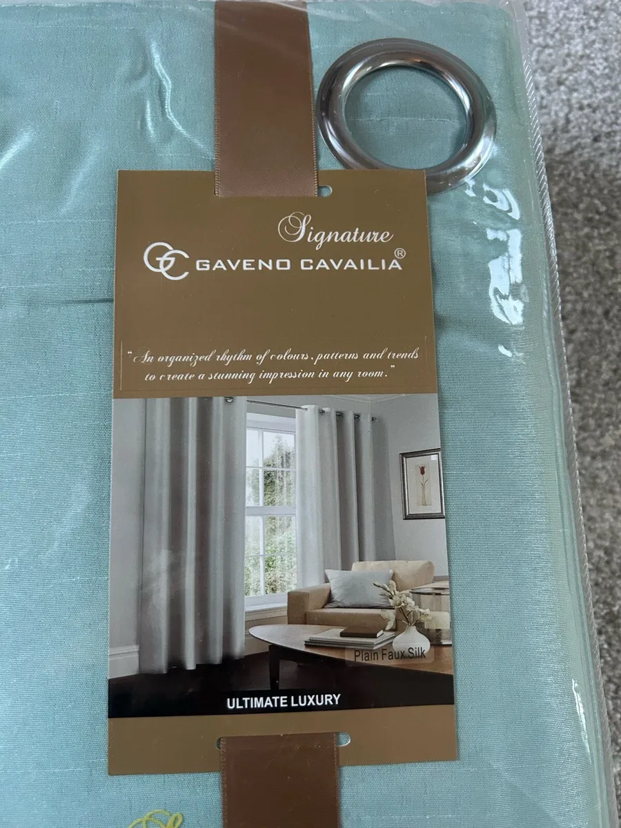 90x99 Duck Egg Curtains 3 sets - Image 3