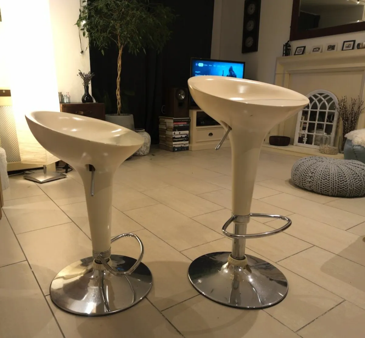 Bar Stools Counter Chairs Perfect for Home | Beige - Image 1