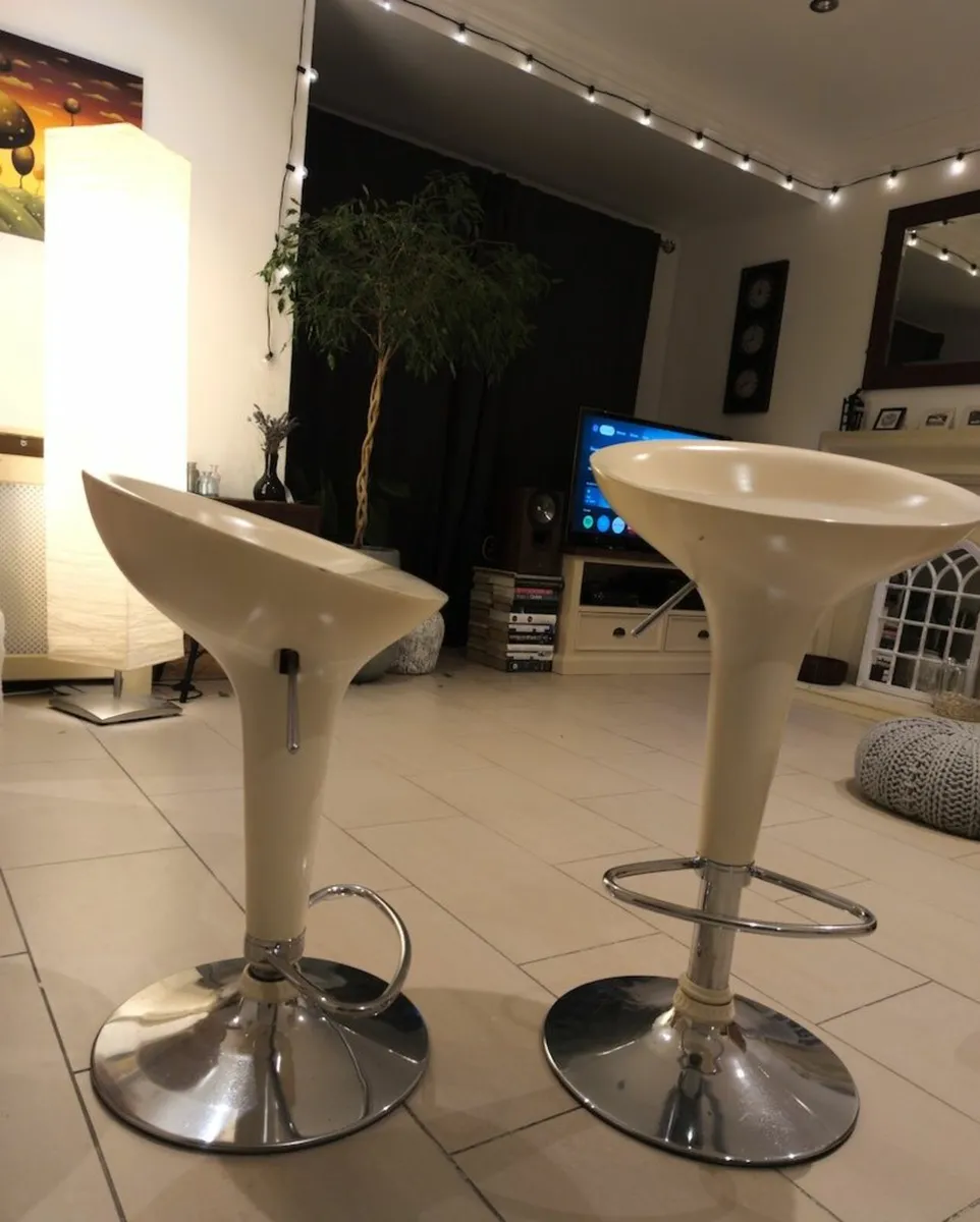 Bar Stools Counter Chairs Perfect for Home | Beige - Image 3