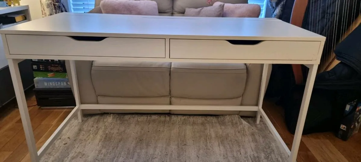 Ikea Alex Desk with 2 drawers and cable storage - Image 1