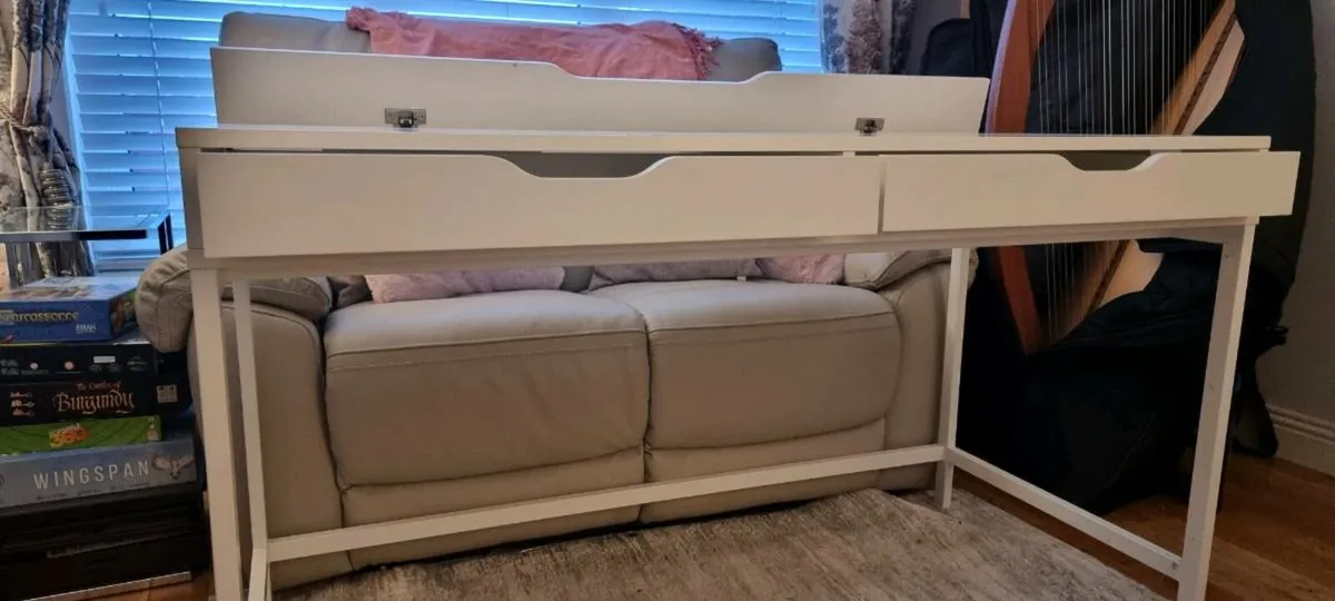 Ikea Alex Desk with 2 drawers and cable storage - Image 2