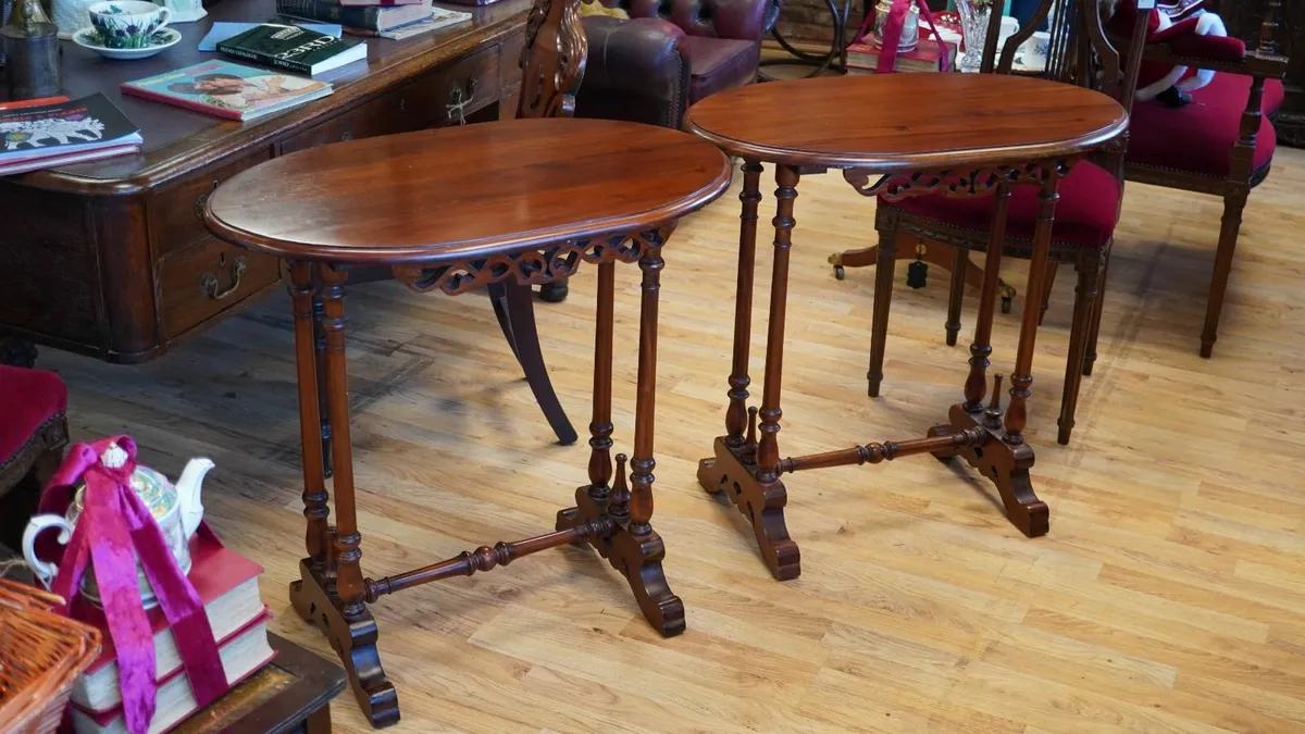 High-Quality Solid Mahogany Bedside Tables - Image 1