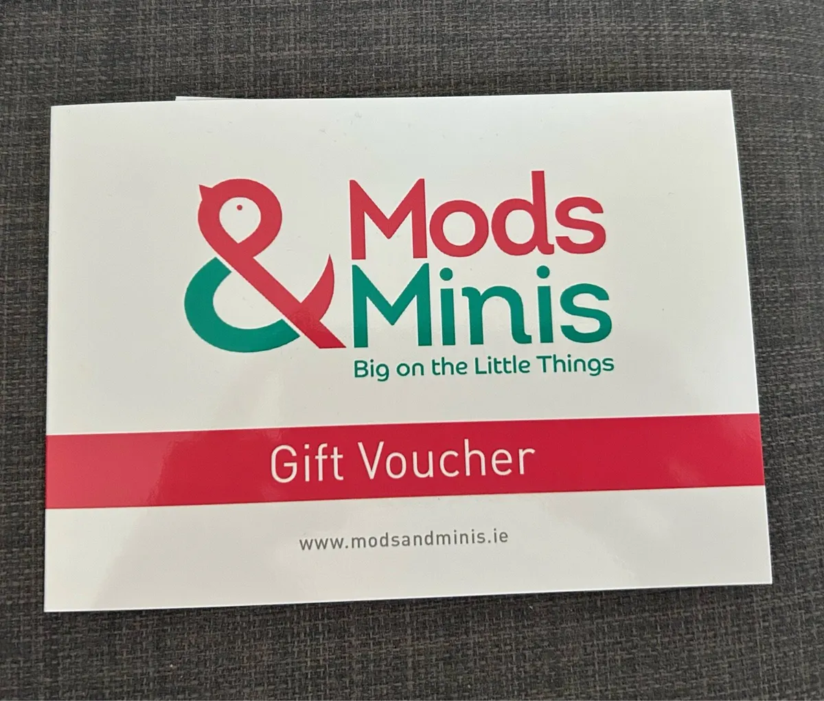 Mods and minis gift voucher