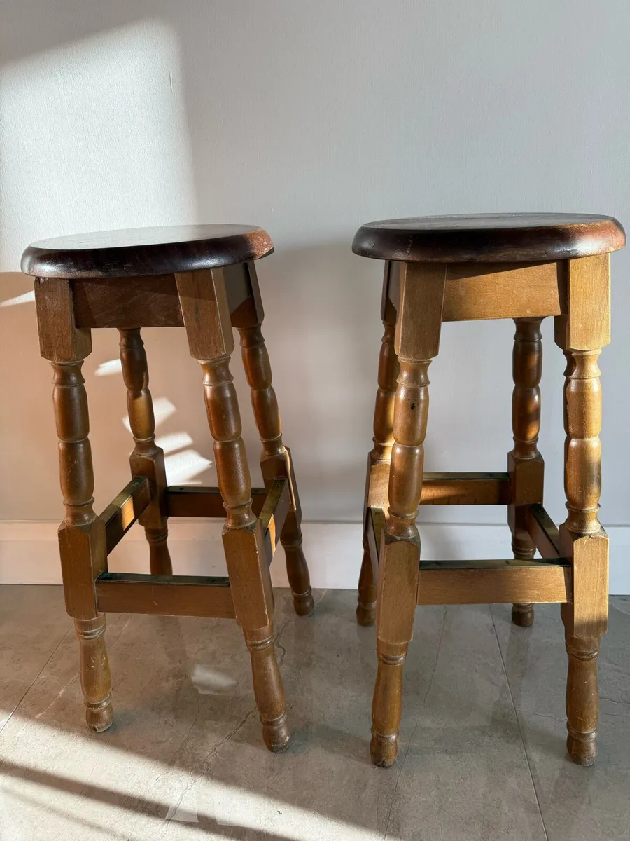 Oak kitchen stools