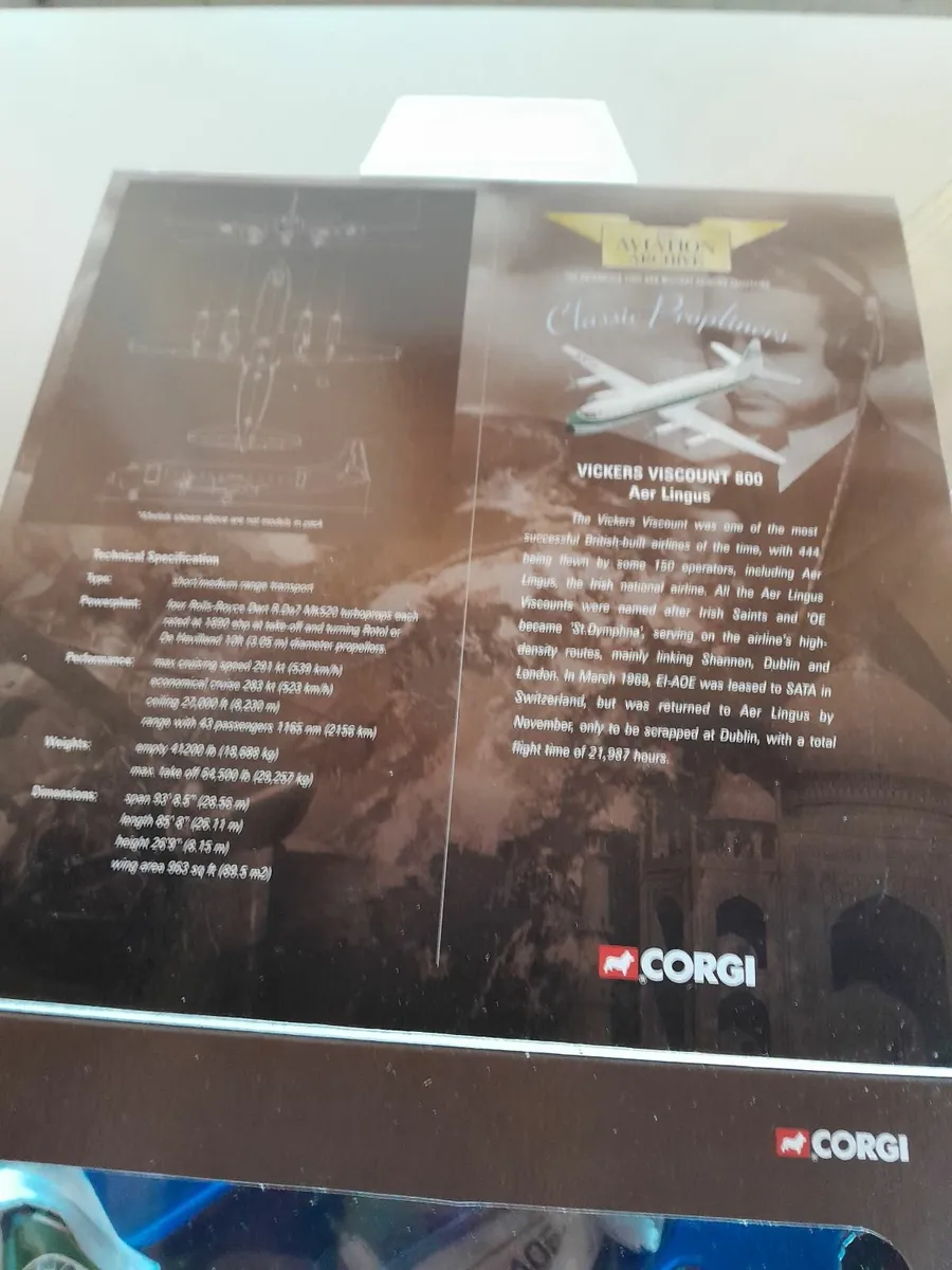 Corgi die cast model air lingus plane - Image 3