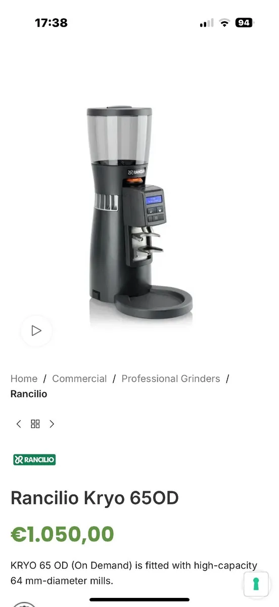 Rancilio Grinder - Image 2