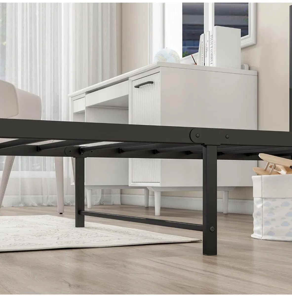 3ft Single Bed Frames Solid Metal Bed Frames with - Image 4