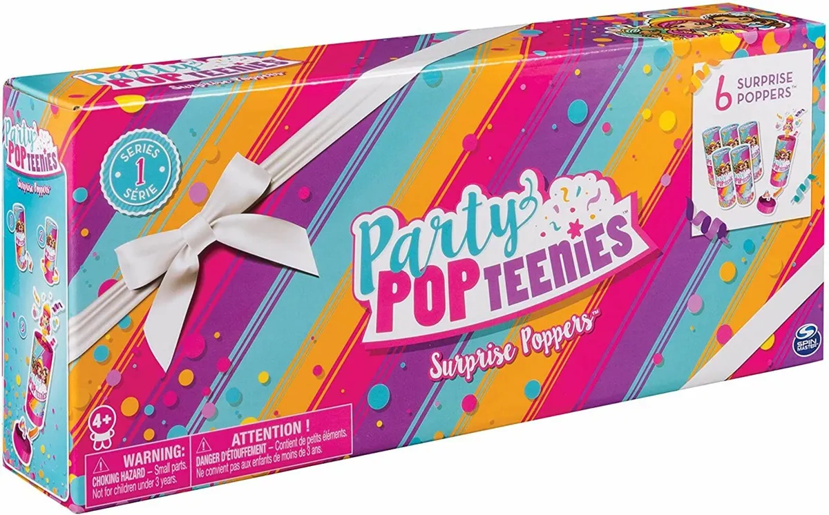 New: Party Popteenies - 6 pack of poppers