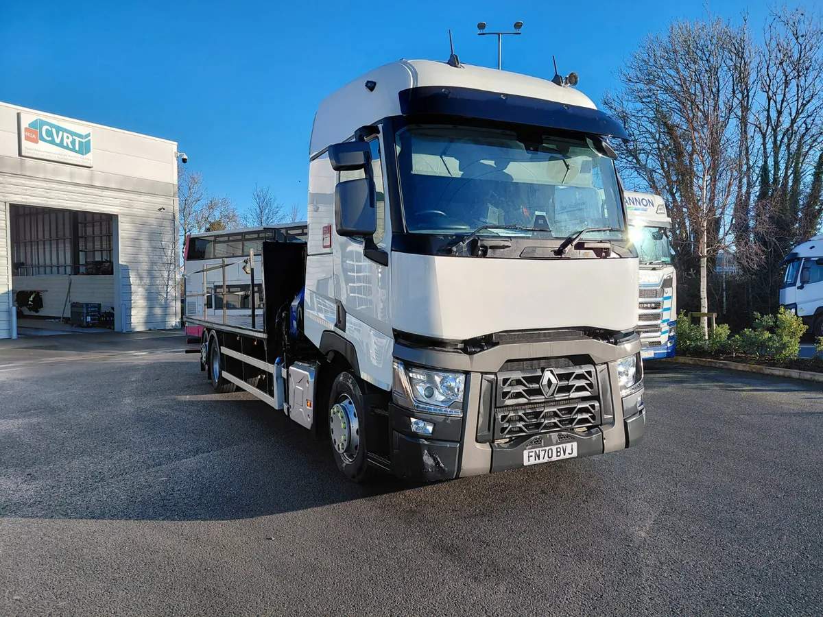 2020 Renault T380 26 Ton Crane Flat Bed - Image 1