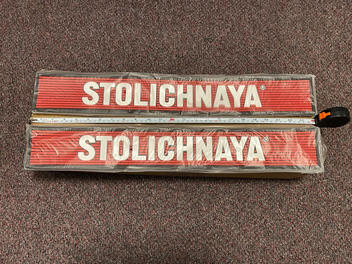 Original Stolichnaya® Rubber Bar Mat – 60 x 8.5 cm - Image 1