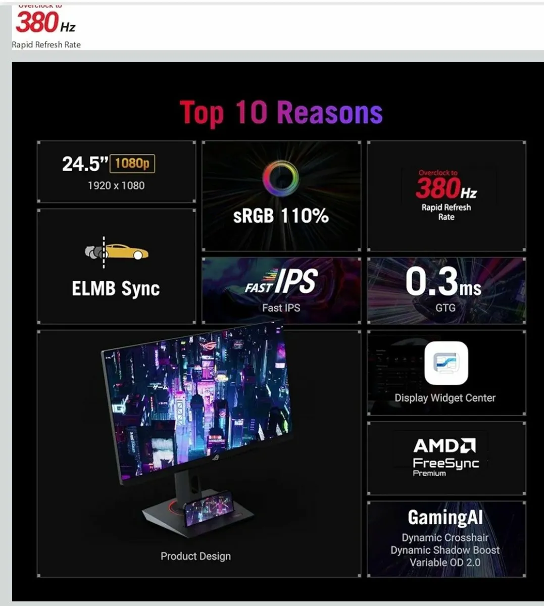 Asus Rog Strix Monitor 380hz - Image 4