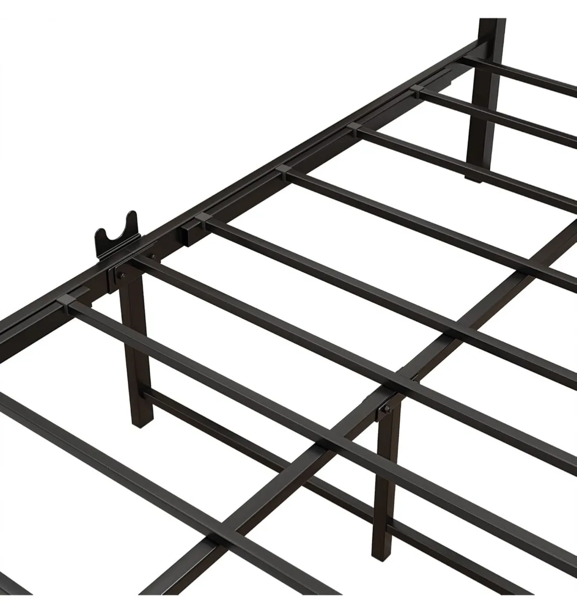 Metal Platform Bed Frame 3 FT Single with Wooden H - Image 3