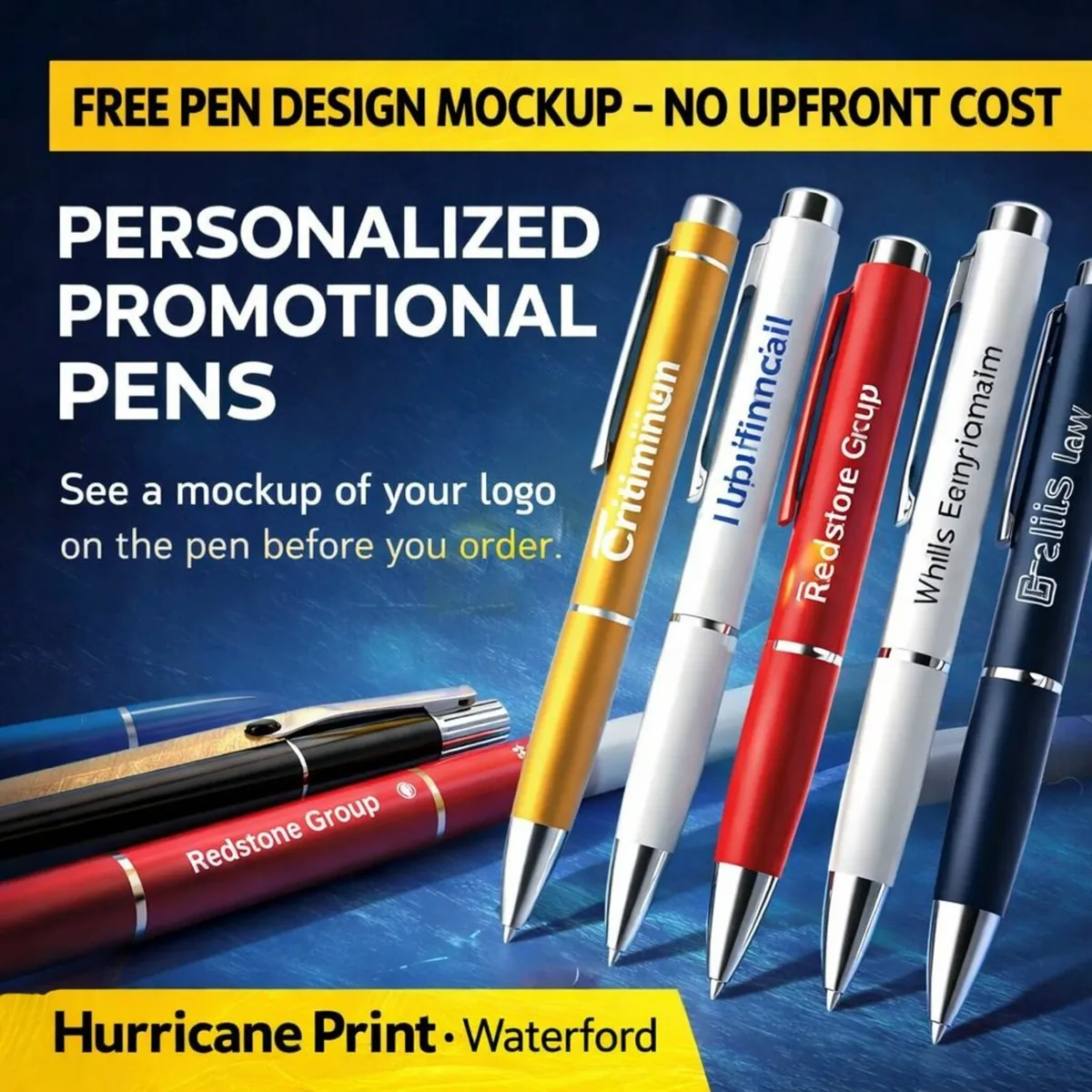 FREE Pen Design Mock-Up – Only Pay If You Love It