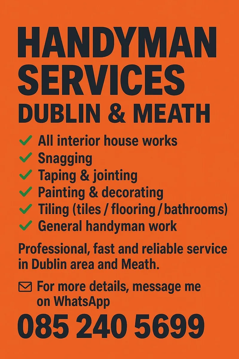 Handyman Services Dublin & Meath - Image 1