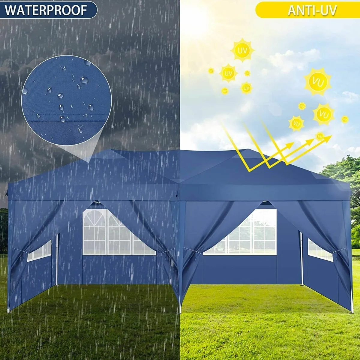 3x6m Pop-Up Gazebo Outdoor Waterproof Tent - Image 4