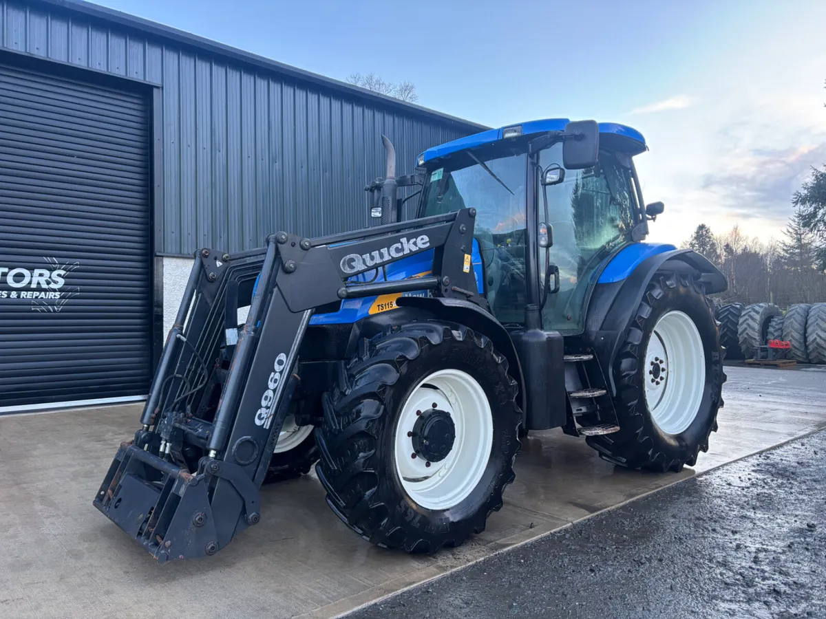 05 New Holland TS115A with Q960 Loader - Image 4