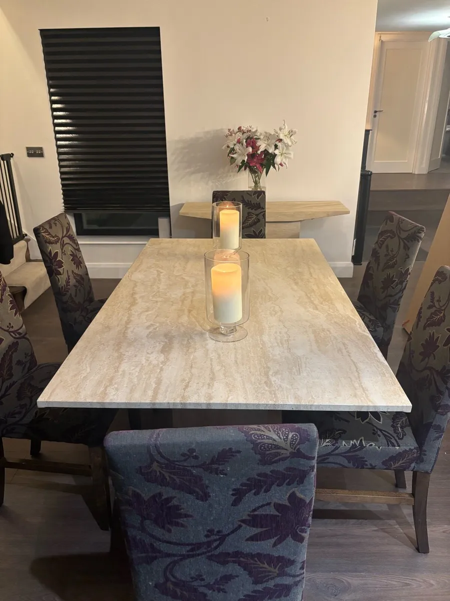 Dining table and side board - Image 1
