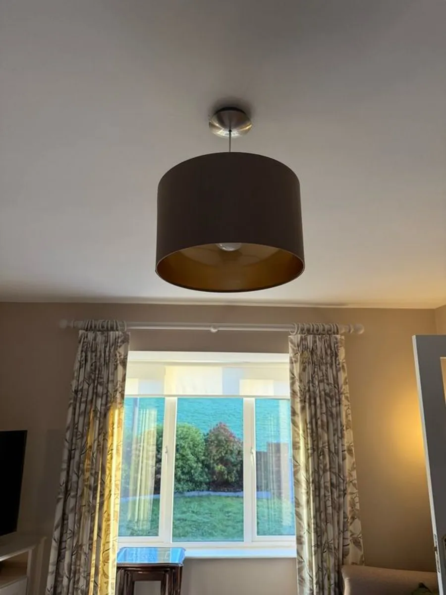 Pendant hanging light 38cm x 2 - Image 1