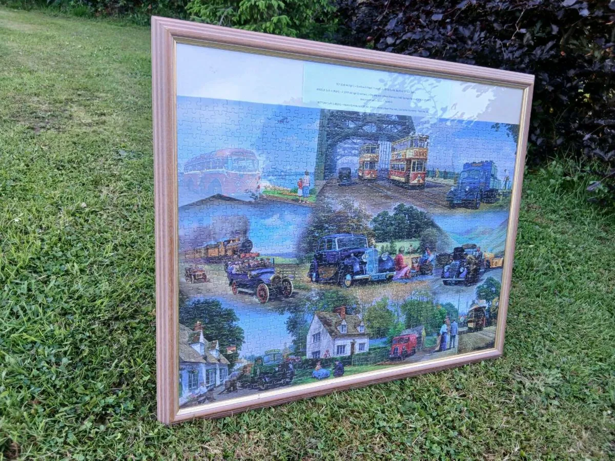 Framed Classic Cars Jigsaw - Image 1