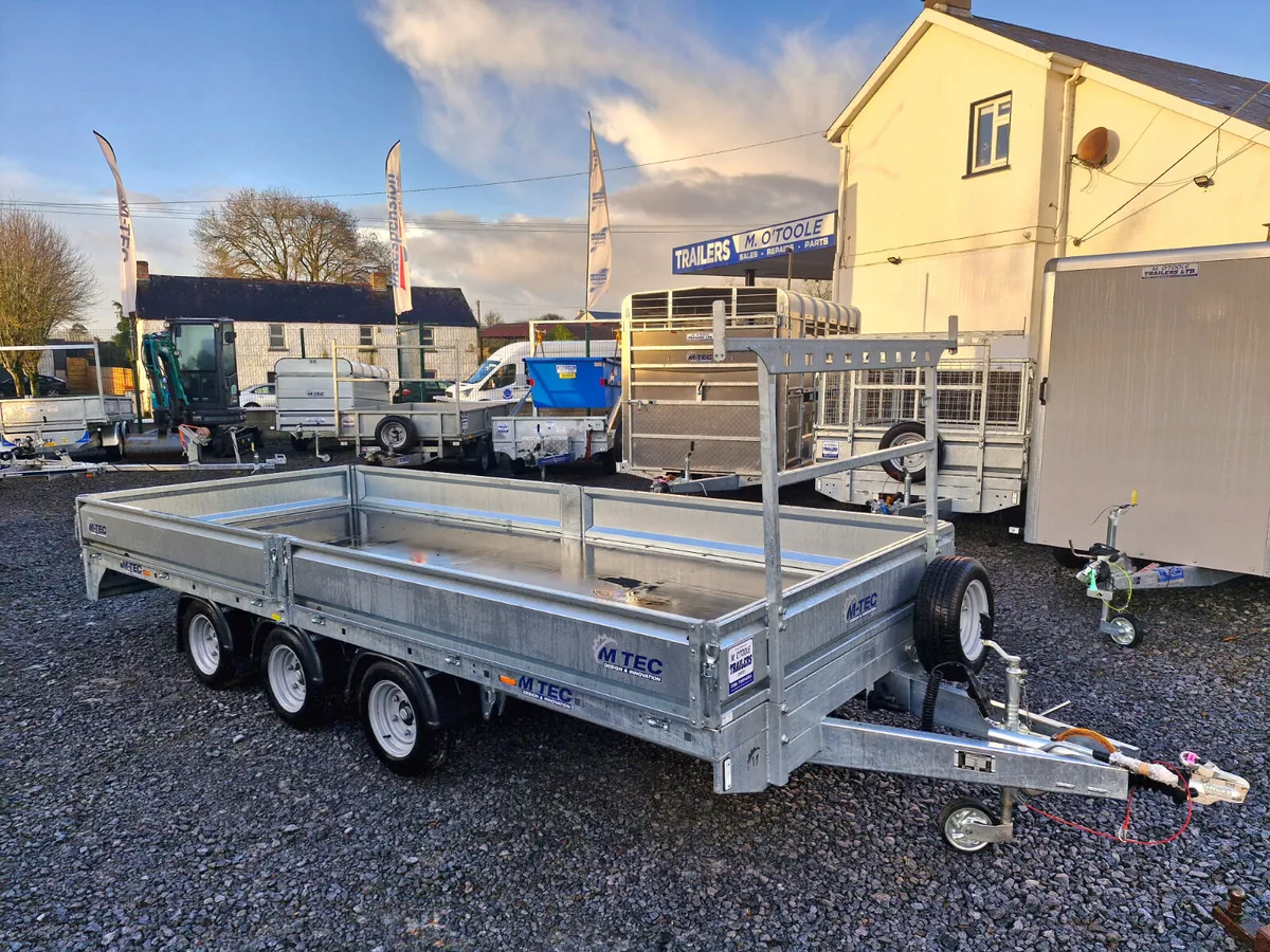 NEW  M-TEC   16' x 6'6"  DROPSIDES  TRAILER - Image 1