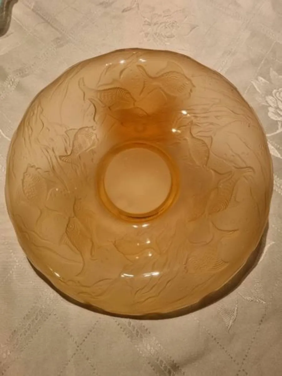 Art Deco Glass Rose Bowl - Image 1