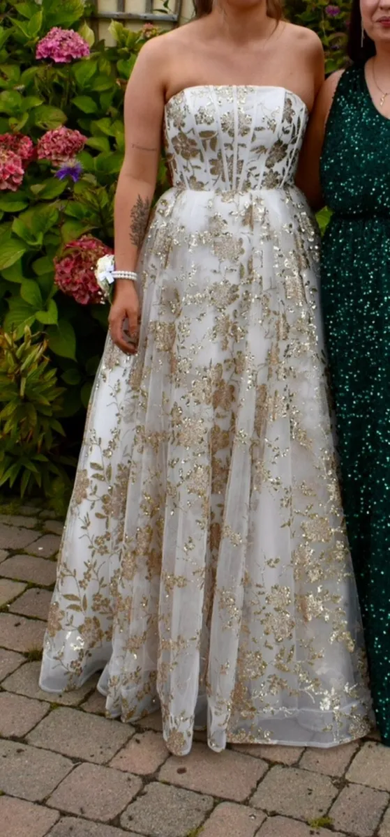 Obsession Showroom Keelan White Debs Dress - Image 3