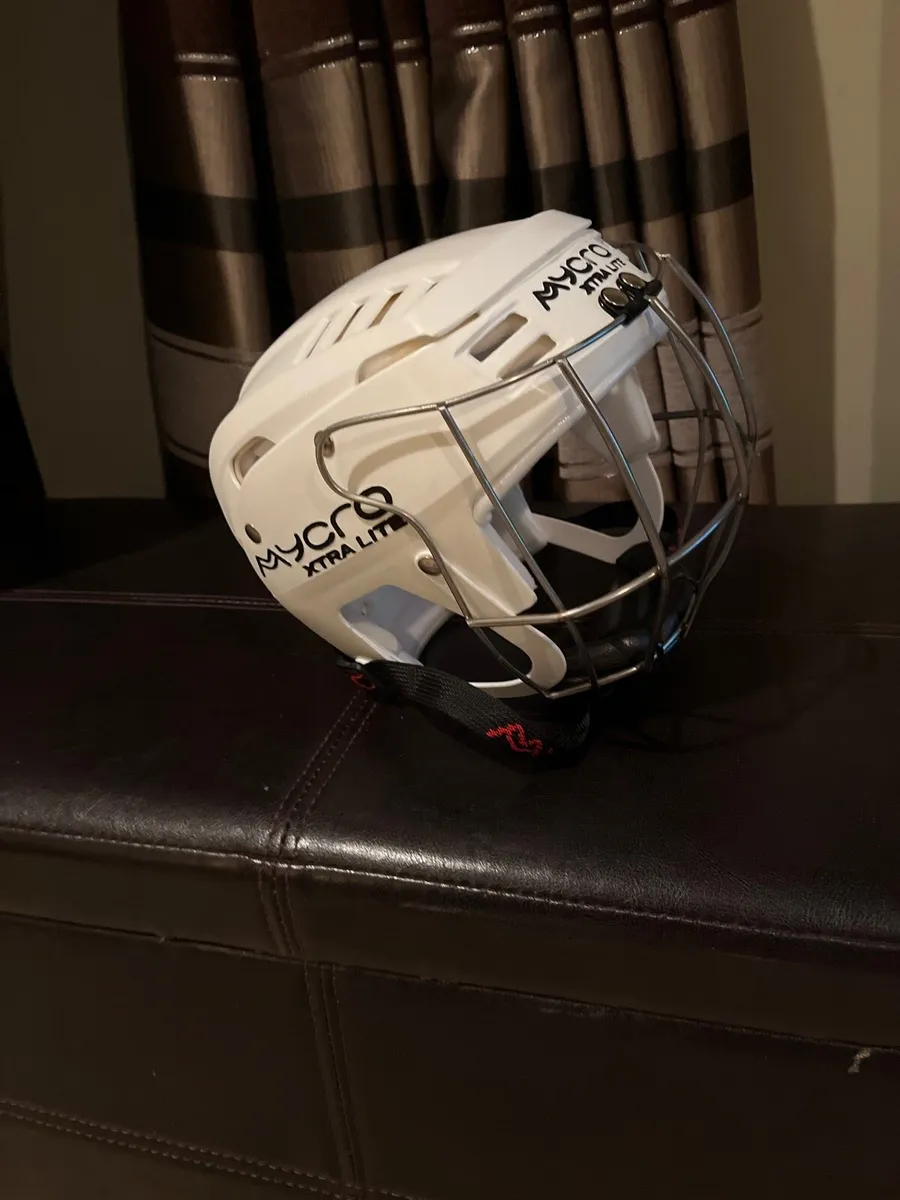 White mycro hurling helmet brand new - Image 3