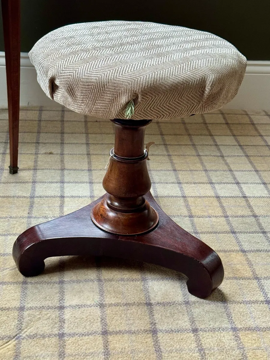 Antique Revolving Piano Stool - Image 1