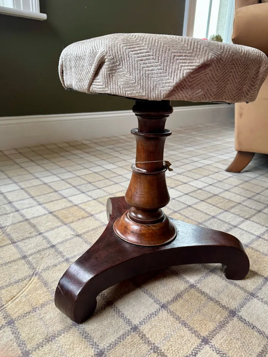 Antique Revolving Piano Stool - Image 3