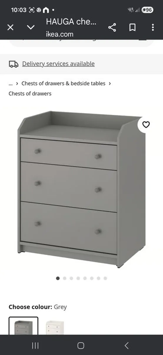 sofa bed and chest of drawers - Image 4