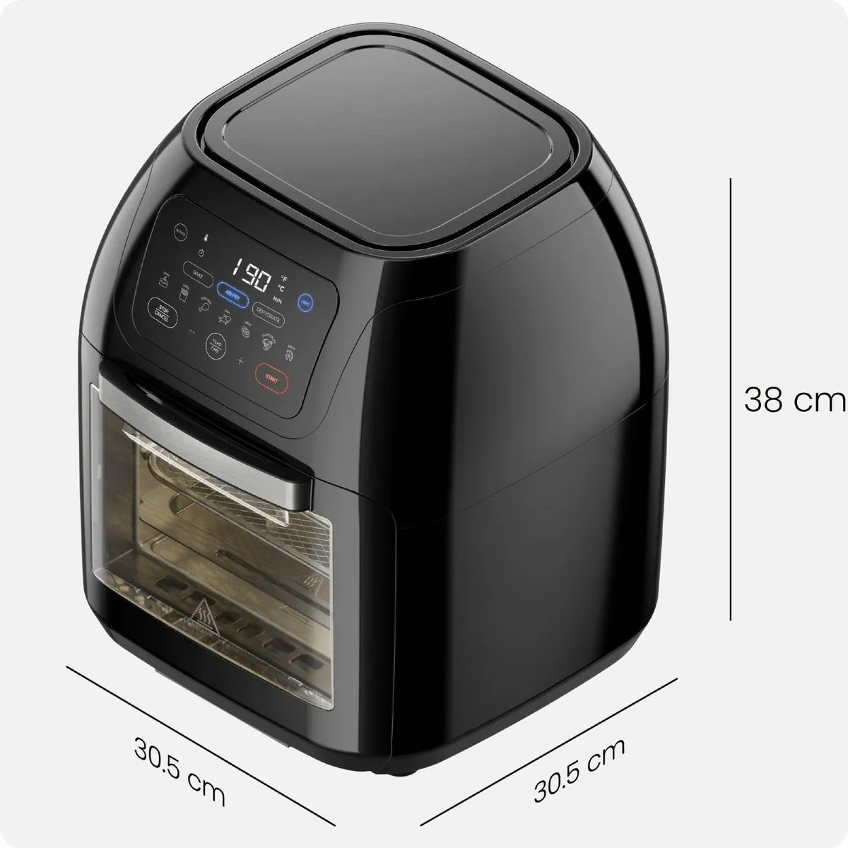 5 in 1 Air Fryer Oven with Rotisserie 10L 1800W - Image 2