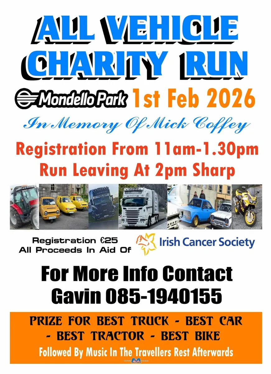 All vehicle charity event
