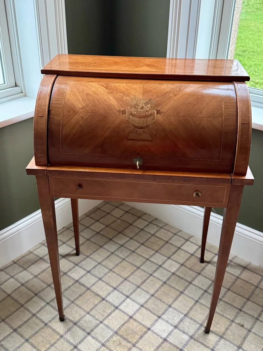 Antique Cylinder Desk - Image 1
