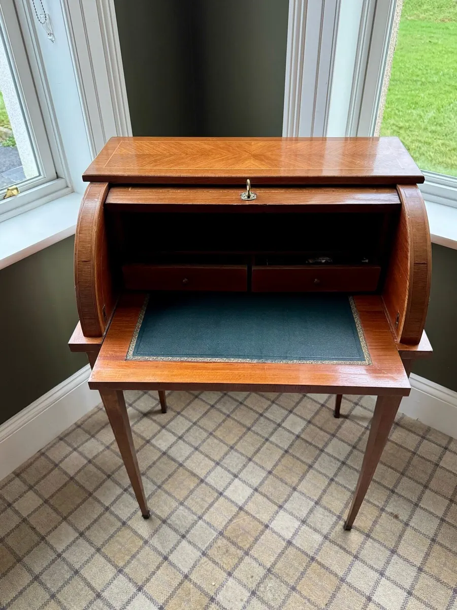 Antique Cylinder Desk - Image 2