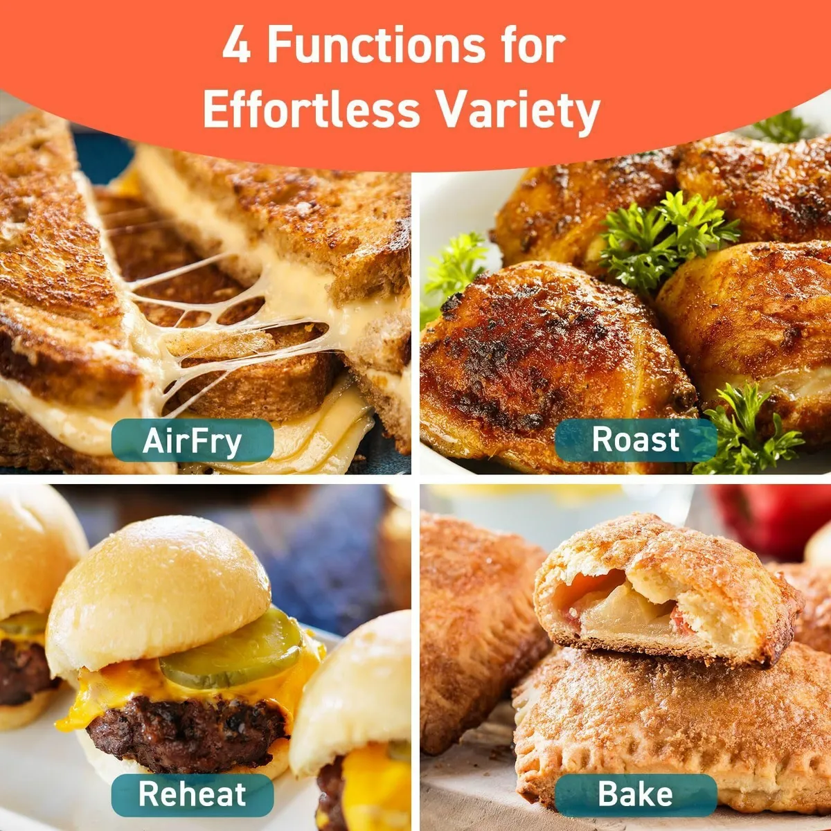 Small Air Fryer 2L Led Touch-control Display 900W - Image 3