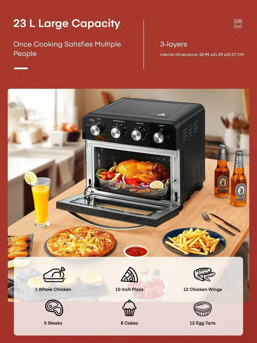Air Fryer Oven 23L Mini Multi-function Countertop - Image 4