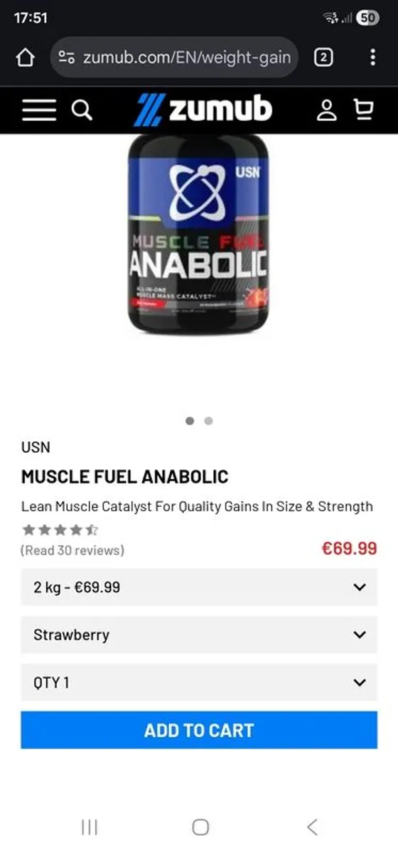 USN Muscle fuel Anabolic - Image 1