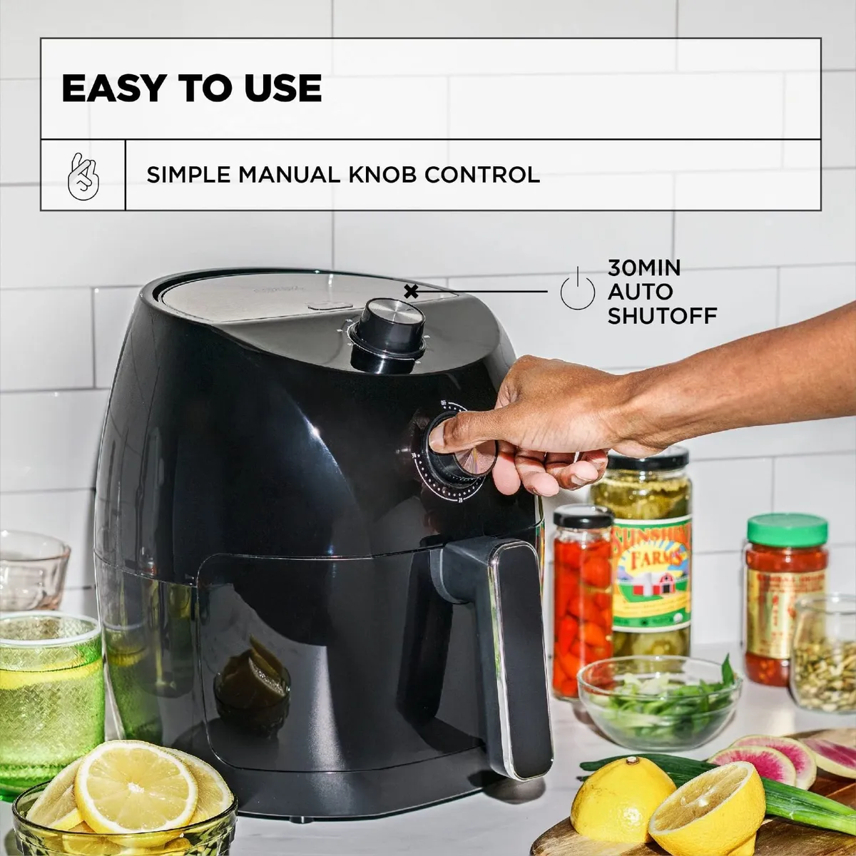 3.5 L Manual Air Fryer Faster Pre-Heat No-Oil - Image 4