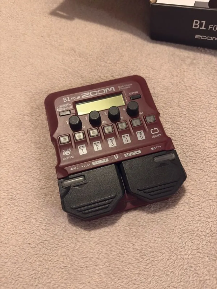 Zoom B1 Four Bass Multi-Effects Pedal (Boxed) - Image 1