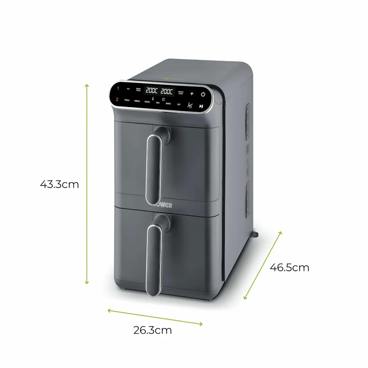 T17190GRP Vortx XL Dual Stack Air Fryer with - Image 2