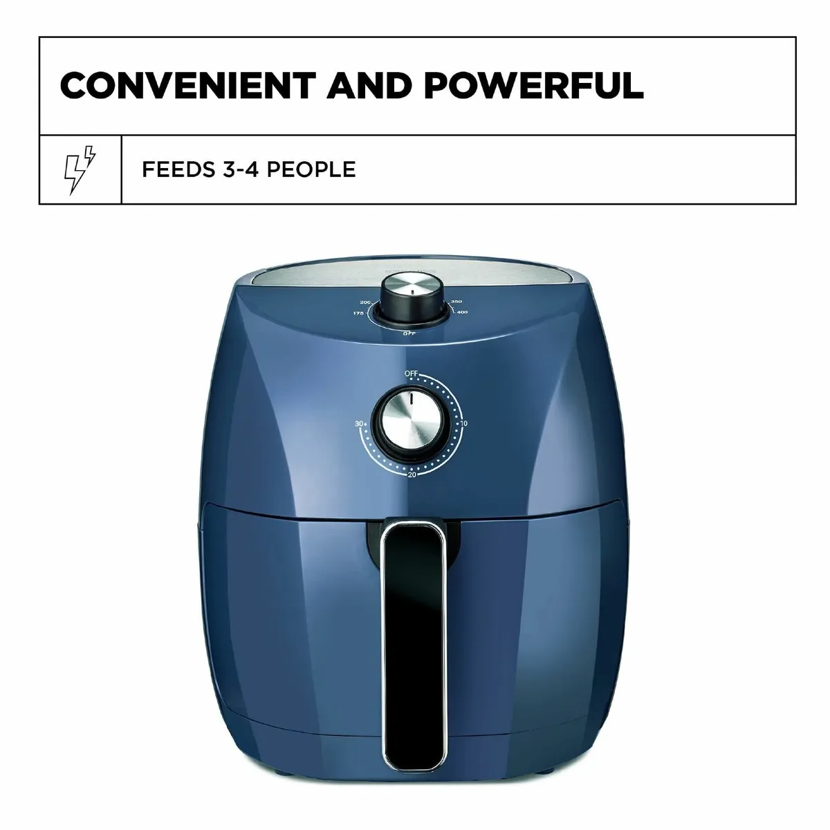 3.5 L Manual Air Fryer Faster Pre-Heat No-Oil - Image 2