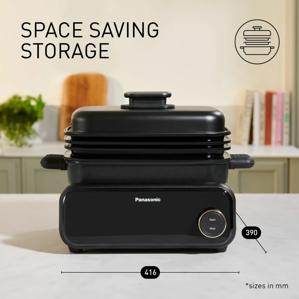 NF-GM600 6-in-1 Space saving Electric Multi - Image 2